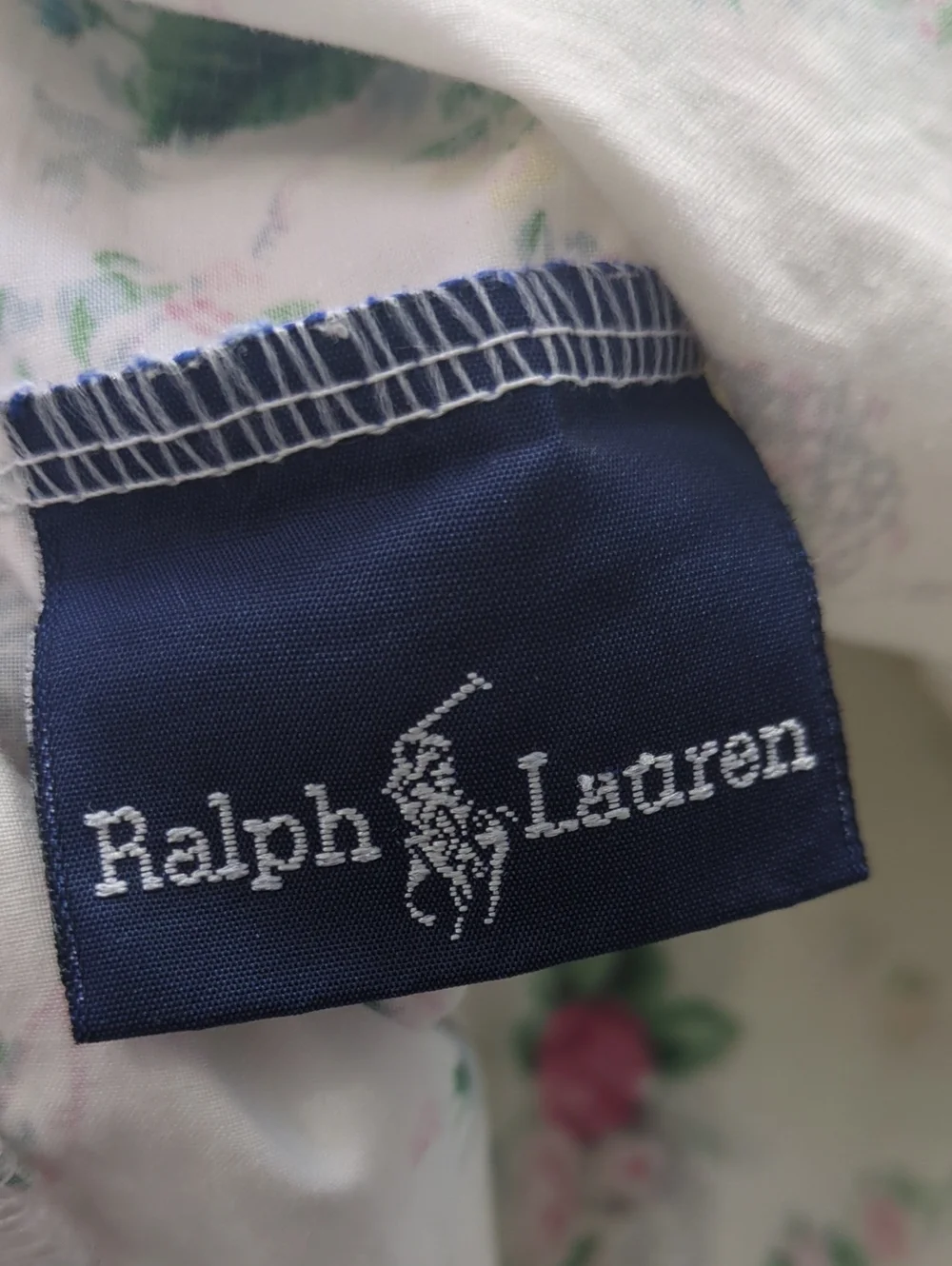 Ralph Lauren Standard Pillowcases Set of 2 Floral Ruffled Cottagecore 100% Cotto